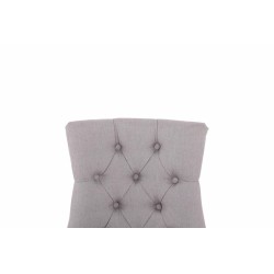 Juego de 2 sillas de comedor Aberdeen de tela en gris antiguo