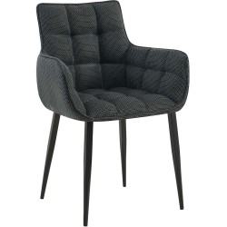 Silla Tirana en tejido gris titanio negro Silla Tirana en tejido gris titanio negro