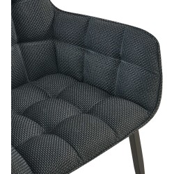Silla Tirana en tejido gris titanio negro Silla Tirana en tejido gris titanio negro
