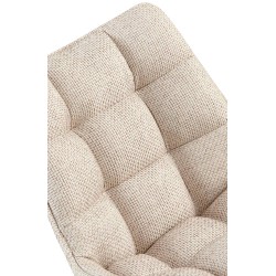 Silla Saranda en tela color negro marfil Silla Saranda en tela color negro marfil