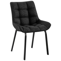 Silla Saranda en tejido gris titanio negro Silla Saranda en tejido gris titanio negro