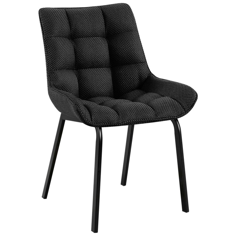 Silla Saranda en tejido gris titanio negro Silla Saranda en tejido gris titanio negro