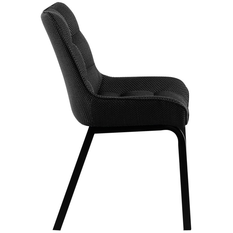 Silla Saranda en tejido gris titanio negro Silla Saranda en tejido gris titanio negro