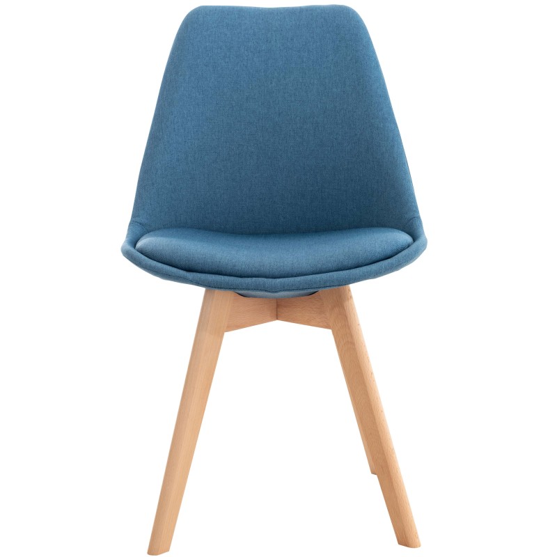 Silla Linares en tela azul