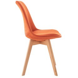 Silla Linares en tela naranja Silla Linares en tela naranja