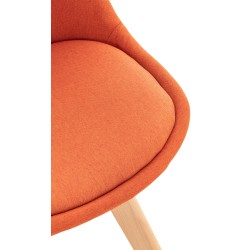 Silla Linares en tela naranja Silla Linares en tela naranja