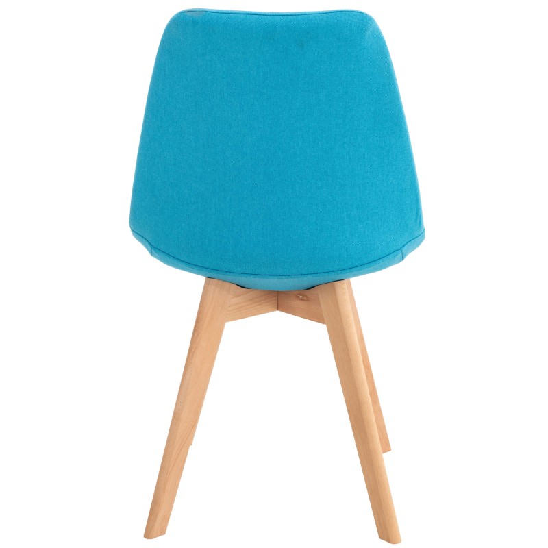 Silla Linares en tela turquesa