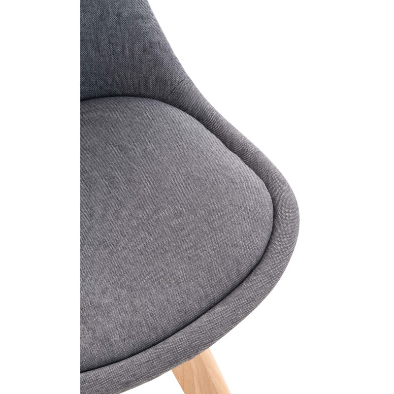 Silla Linares en tela gris