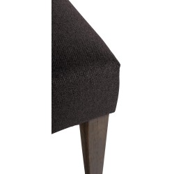 Silla de comedor Lisburn en tela negra Silla de comedor Lisburn en tela negra