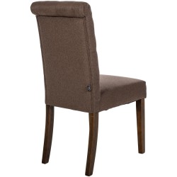 Silla de comedor Lisburn en tela marrón Silla de comedor Lisburn en tela marrón
