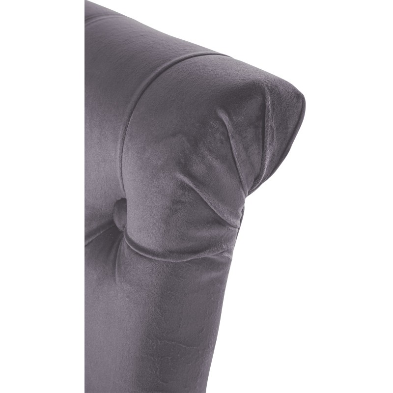 Silla de comedor Lisburn en terciopelo gris oscuro Silla de comedor Lisburn en terciopelo gris oscuro