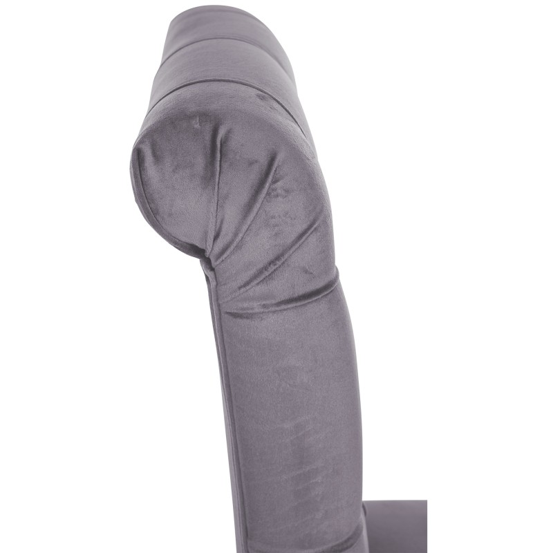 Silla de comedor Lisburn en terciopelo gris oscuro Silla de comedor Lisburn en terciopelo gris oscuro