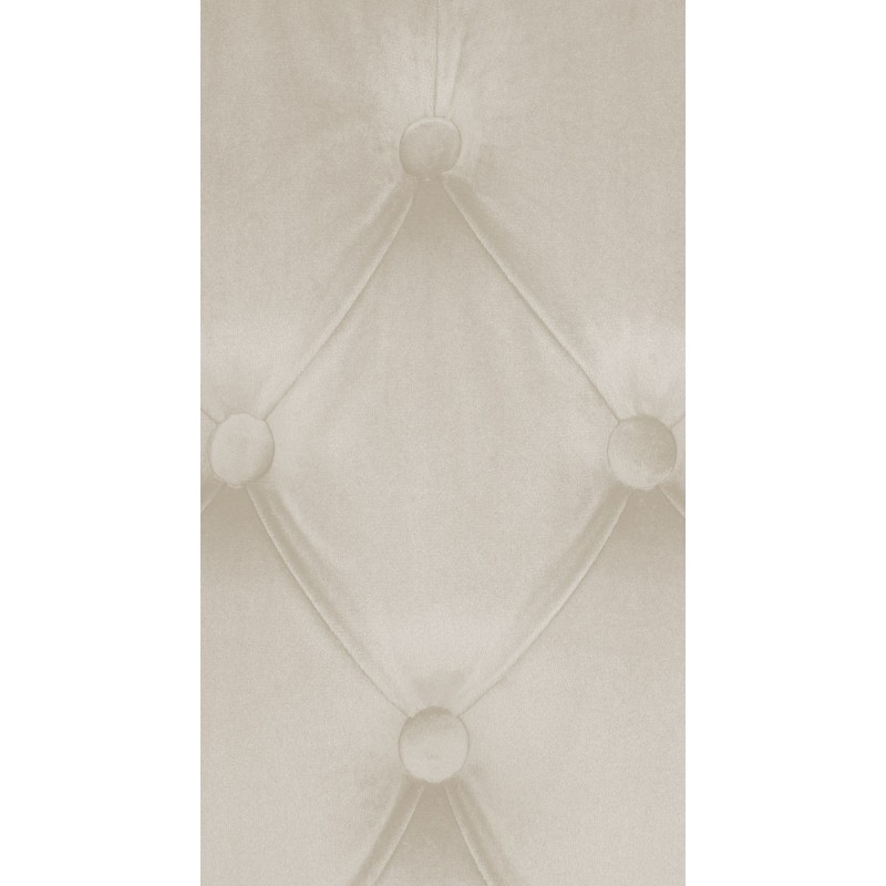 Silla de comedor Lisburn de terciopelo color crema