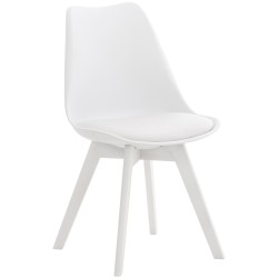Silla Linares blanco/blanco