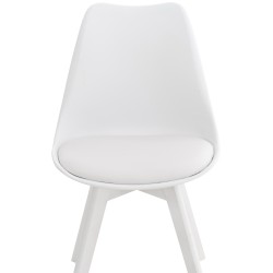 Silla Linares blanco/blanco Silla Linares blanco/blanco