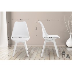 Silla Linares blanco/blanco Silla Linares blanco/blanco