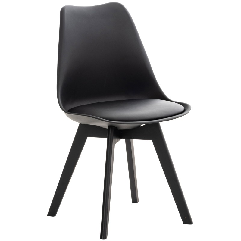 Silla Linares negra/negra Silla Linares negra/negra