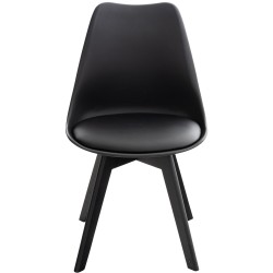 Silla Linares negra/negra Silla Linares negra/negra