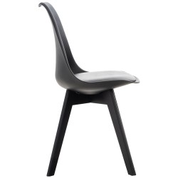 Silla Linares negra/negra Silla Linares negra/negra
