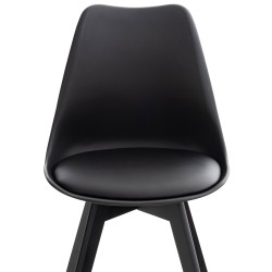 Silla Linares negra/negra Silla Linares negra/negra