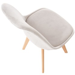 Silla Linares, terciopelo gris claro Silla Linares, terciopelo gris claro
