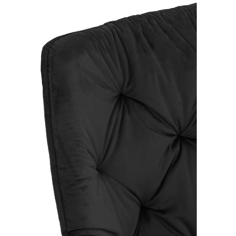 Silla Tanna en terciopelo negro