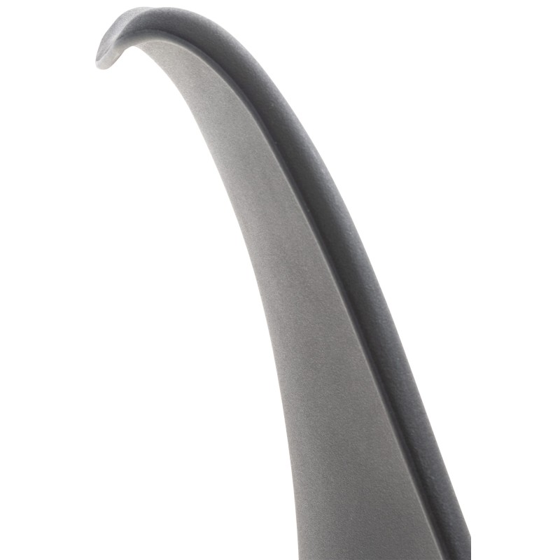 Juego de 4 sillas de plástico Linares, color negro/negro