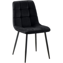 Silla de comedor negra Antibes Silla de comedor negra Antibes