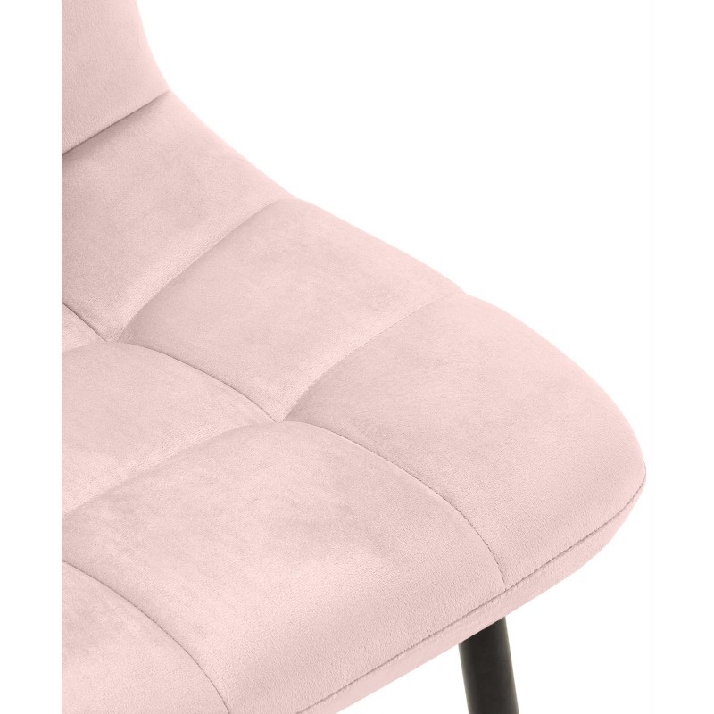Silla de comedor rosa Antibes