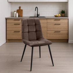 Silla de comedor marrón Antibes Silla de comedor marrón Antibes