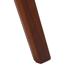 Silla de comedor Kingston, piel sintética, nogal/gris