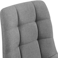 Silla de comedor Tilde en tela gris Silla de comedor Tilde en tela gris