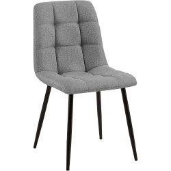 Silla de comedor Tilde en tela gris Silla de comedor Tilde en tela gris