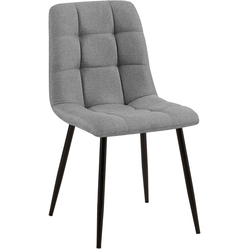 Silla de comedor Tilde en tela gris Silla de comedor Tilde en tela gris