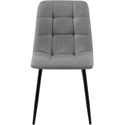 Silla de comedor Tilde en tela gris Silla de comedor Tilde en tela gris