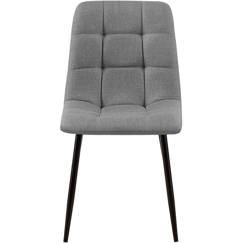 Silla de comedor Tilde en tela gris Silla de comedor Tilde en tela gris