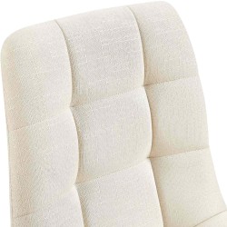 Silla de comedor Tilde en tela color crema Silla de comedor Tilde en tela color crema