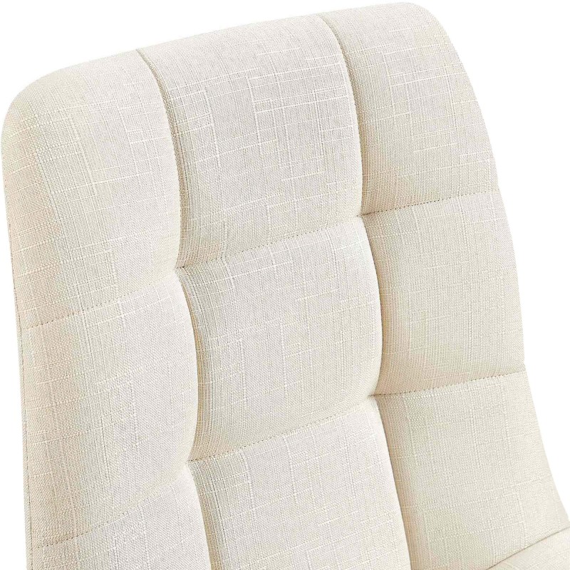 Silla de comedor Tilde en tela color crema Silla de comedor Tilde en tela color crema