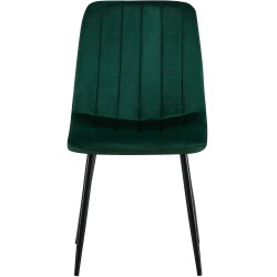 Silla Dijon en terciopelo verde Silla Dijon en terciopelo verde