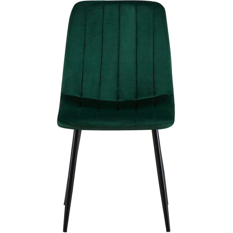 Silla Dijon en terciopelo verde