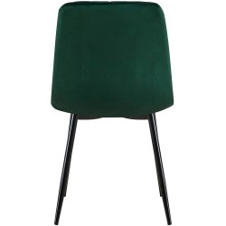 Silla Dijon en terciopelo verde Silla Dijon en terciopelo verde