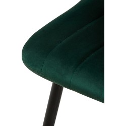 Silla Dijon en terciopelo verde Silla Dijon en terciopelo verde