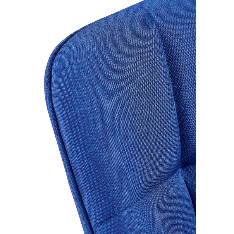 Silla de comedor Roseville en tela azul
