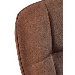 Silla de comedor Roseville en tela marrón Silla de comedor Roseville en tela marrón