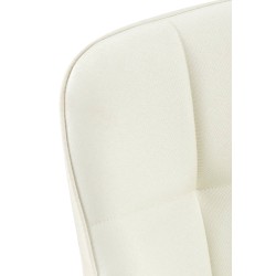 Silla de comedor Roseville en tela color crema Silla de comedor Roseville en tela color crema