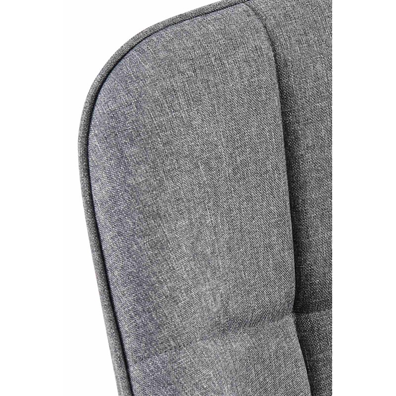 Silla de comedor Roseville en tela gris oscuro