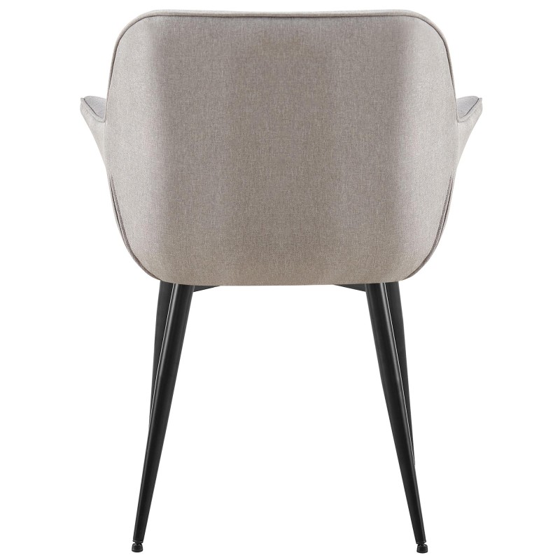 Silla de comedor Roseville en tela gris