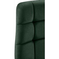 Juego de 2 sillas de comedor Tilde en terciopelo verde Juego de 2 sillas de comedor Tilde en terciopelo verde