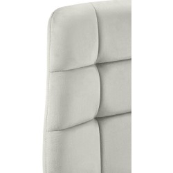 Juego de 2 sillas de comedor Tilde en terciopelo gris Juego de 2 sillas de comedor Tilde en terciopelo gris