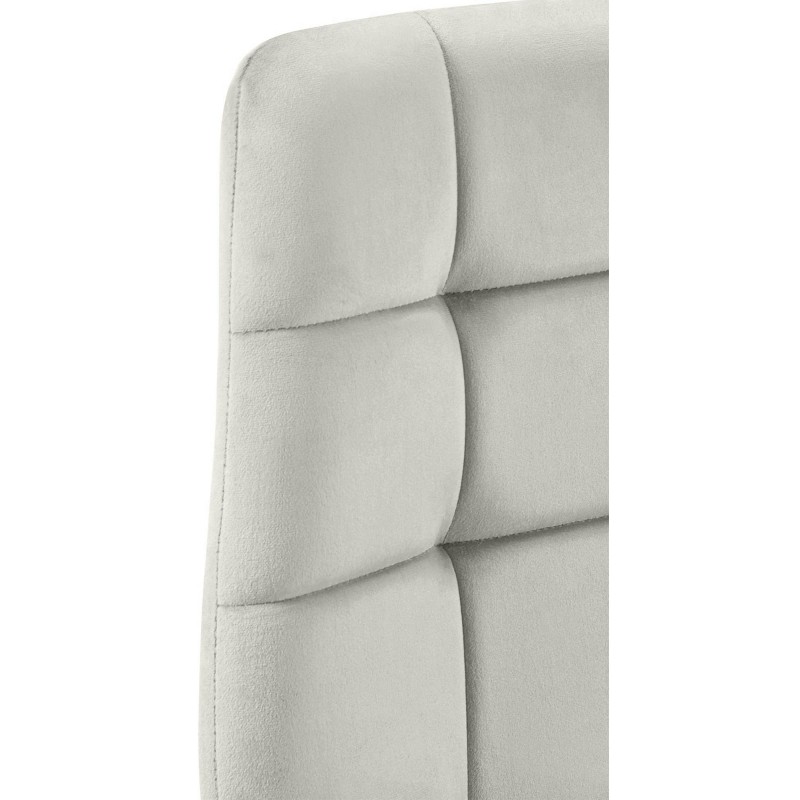 Juego de 2 sillas de comedor Tilde en terciopelo gris Juego de 2 sillas de comedor Tilde en terciopelo gris